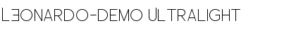 Download LEonardo-Demo Ultralight Font Title Preview