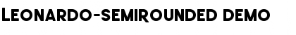 Download Leonardo-SemiRounded Demo Font Title Preview
