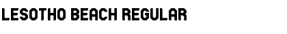 Download Lesotho Beach Regular Font Title Preview