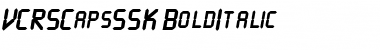 Download VCRSCapsSSK BoldItalic Font