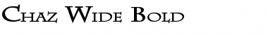 Download Chaz Wide Bold Font Title Preview