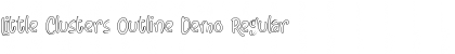 Download Little Clusters Outline Demo Regular Font Title Preview