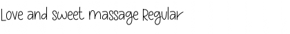 Download Love and sweet massage Regular Font Title Preview