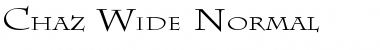 Download Chaz Wide Normal Font Title Preview
