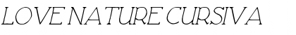 Download Love Nature Cursiva Font Title Preview