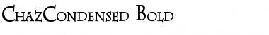 Download ChazCondensed Bold Font Title Preview