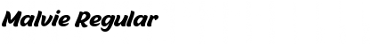 Download Malvie Regular Font Title Preview