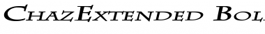 Download ChazExtended BoldItalic Font Title Preview