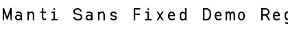 Download Manti Sans Fixed Demo Regular Font Title Preview