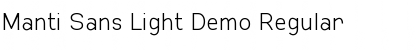 Download Manti Sans Light Demo Regular Font Title Preview