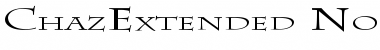 Download ChazExtended Normal Font Title Preview