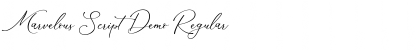 Download Marvelous Script Demo Regular Font