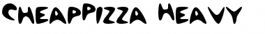 Download CheapPizza Heavy Font Title Preview