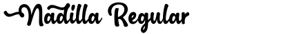 Download Nadilla Regular Font