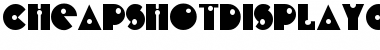 Download CheapShotDisplayCapsSSK Regular Font Title Preview