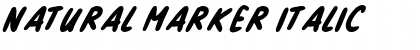 Download Natural Marker Italic Font