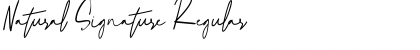 Download Natural Signature Regular Font