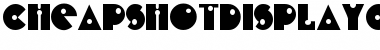 Download CheapShotDisplayCapsSSK Regular Font Title Preview