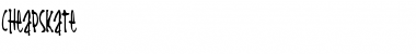 Download Cheapskate Regular Font Title Preview