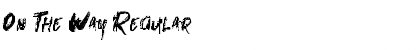 Download On The Way Regular Font Title Preview