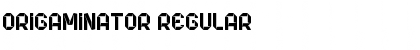 Download Origaminator Regular Font Title Preview