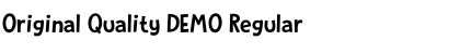 Download Original Quality DEMO Regular Font Title Preview