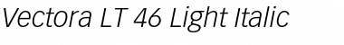 Download Vectora LT Light Italic Font