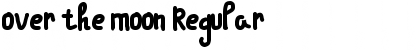 Download over the moon Regular Font Title Preview