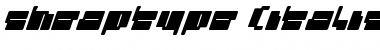Download cheaptype (italic) Regular Font Title Preview