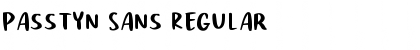 Download Passtyn Sans Regular Font Title Preview