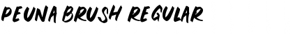 Download PEUNA BRUSH Regular Font Title Preview