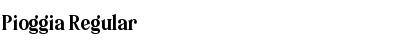 Download Pioggia Regular Font Title Preview
