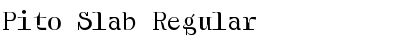 Download Pito Slab Regular Font Title Preview