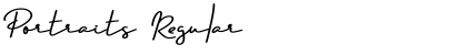 Download Portraits Regular Font Title Preview