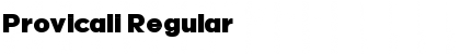 Download Provicali Regular Font Title Preview