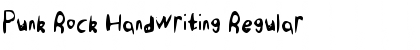 Download Punk Rock Handwriting Regular Font Title Preview