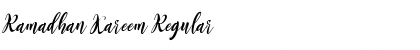 Download Ramadhan Kareem Regular Font Title Preview
