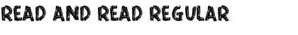 Download READ AND READ Regular Font Title Preview