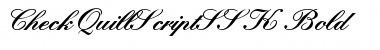Download CheckQuillScriptSSK Bold Font Title Preview