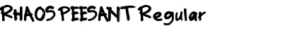 Download RHAOS PEESANT Regular Font