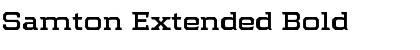 Download Samton Extended Bold Font Title Preview