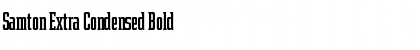 Download Samton Extra Condensed Bold Font Title Preview