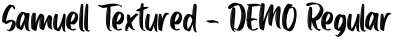 Download Samuell Textured - DEMO Regular Font Title Preview