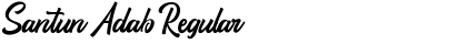 Download Santun Adab Regular Font Title Preview