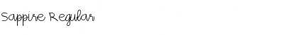 Download Sappire Regular Font Title Preview