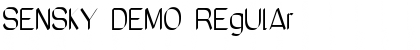 Download SeNSKY DEMO Regular Font