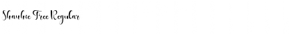Download Shanhie Free Regular Font Title Preview