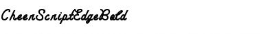 Download CheerScriptEdgeBold Regular Font Title Preview