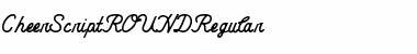 Download CheerScriptROUNDRegular Regular Font Title Preview