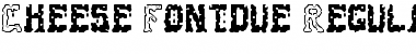 Download Cheese Fontdue Regular Font Title Preview